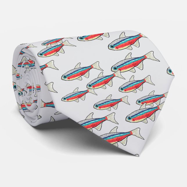 Corbata Tetra Neon (Enrollado)