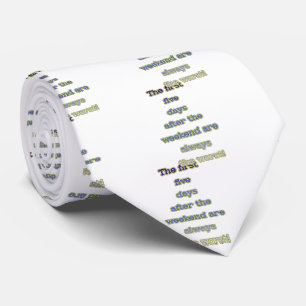 Corbata Texto gracioso de fin de semana