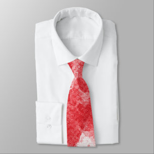 Corbata Textura de acuarela moderna roja carmesí