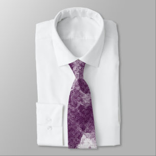 Corbata Textura de acuarela púrpura ciruela profunda