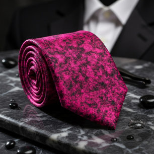 Corbata Textura de Fuchsia Negrita para un Estilo sin Disc