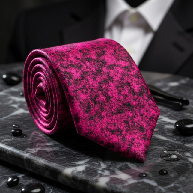 Corbata Textura de Fuchsia Negrita para un Estilo sin Disc (Subido por el creador)