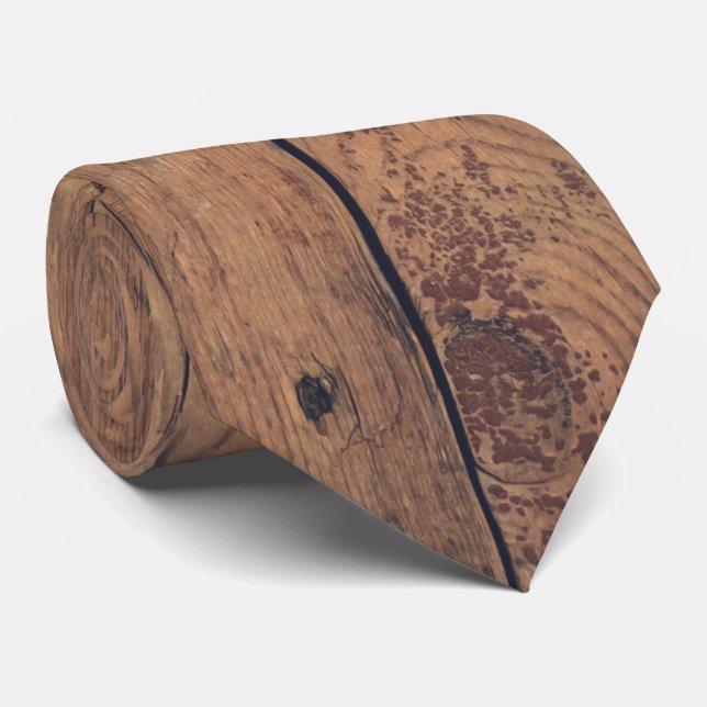 Corbata Textura de madera (Enrollado)