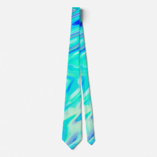 Corbata Textura de mármol azul Aqua Resumen Patrón líquido
