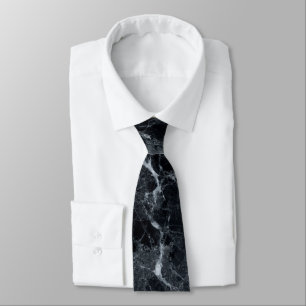 Corbata Textura de mármol negro