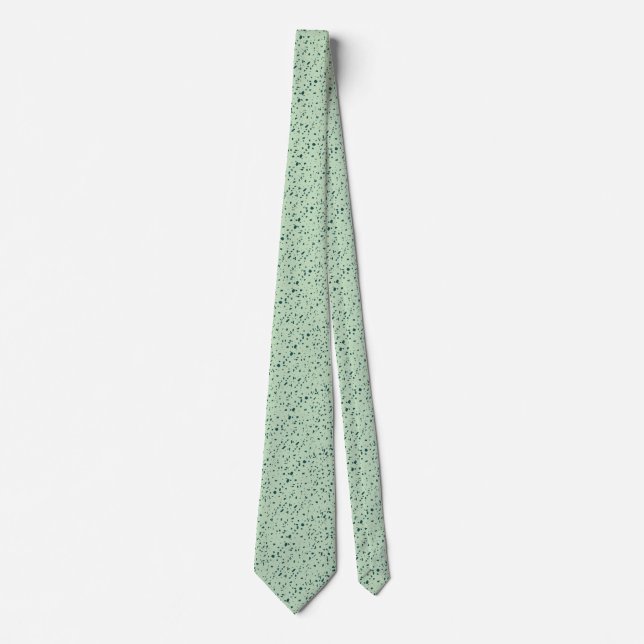 Corbata Textura de mármol verde menta (Anverso)