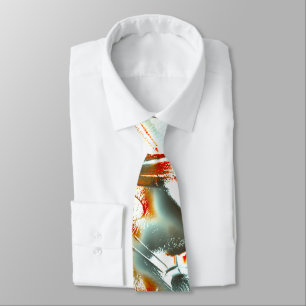 Corbata Textura de occher con tinta pixelada y arañazos