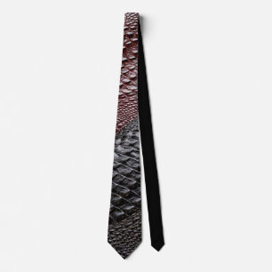Corbata Textura de piel de serpiente