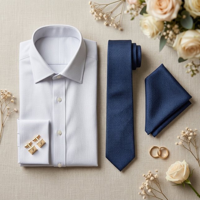Corbata Textura tejida de azul real mezclado (Subido por el creador)