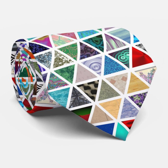 Corbata Texturas triangulares (Enrollado)