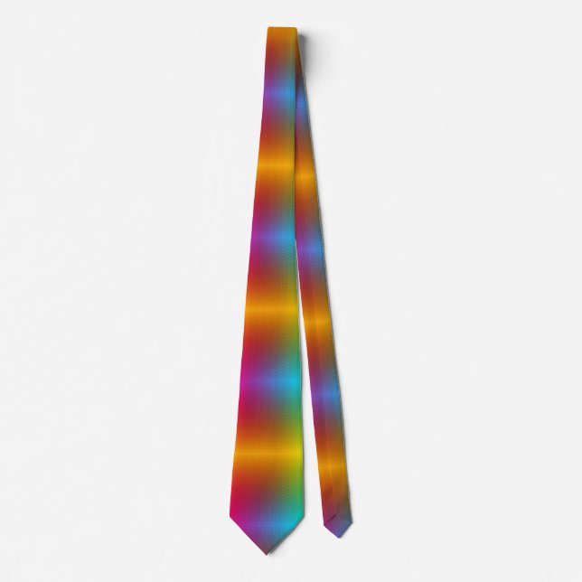Corbata This rainbow pattern necktie  (Anverso)