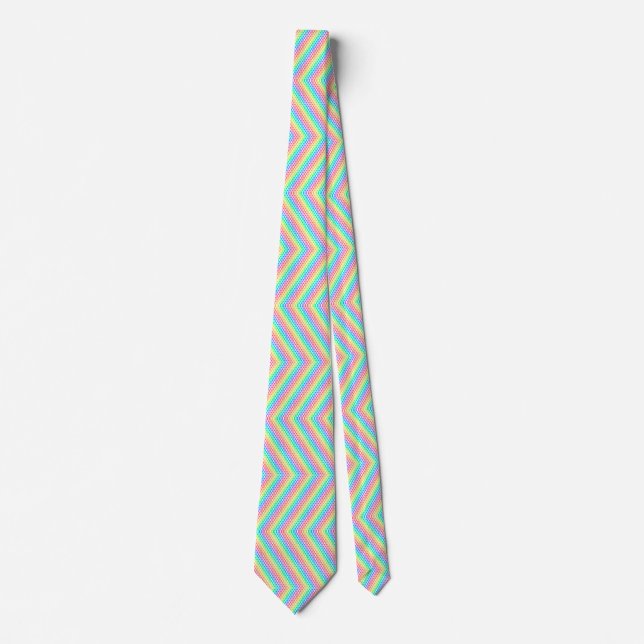 Corbata This rainbow pattern necktie (Anverso)