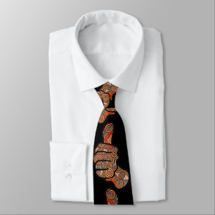 Corbata Thumbup Black Aboriginal Tie