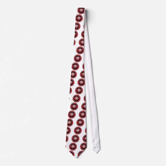 Corbata Thunder Bay Round Canadian Leaf Polaco (Anverso)