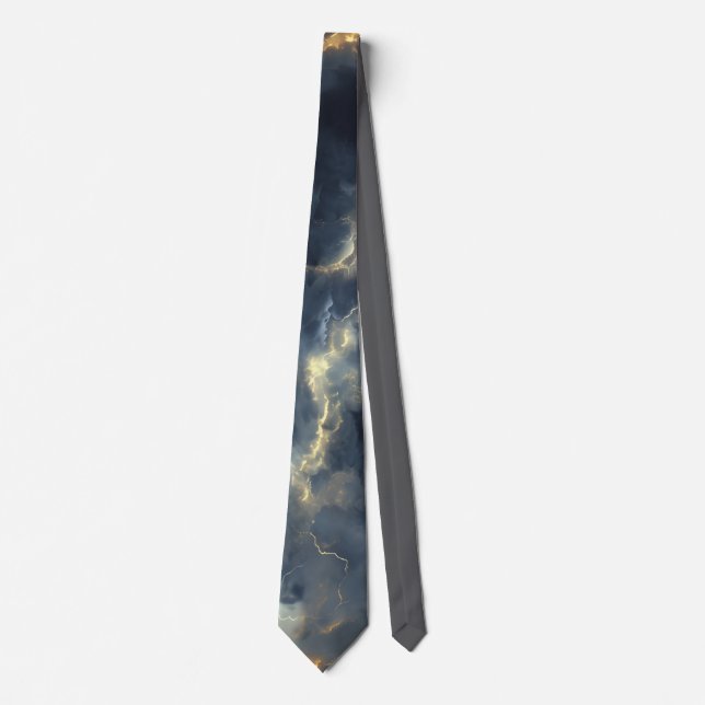 Corbata Thunderstorm Tie/Krawatte mit Blitzd (Anverso)