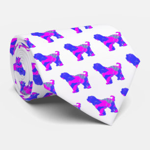 Corbata Tíbet Terrier Dog Pink Silhouette White Cuello