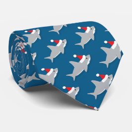 Corbata Tiburón en Navidades de Santa Hat Novedad