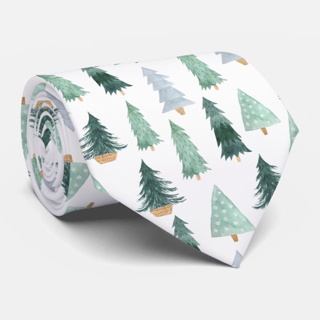 Corbata Tie - Christmas Pattern (Enrollado)