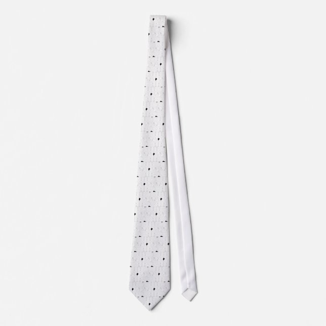 Corbata Tie Daisy - Blanco (Anverso)
