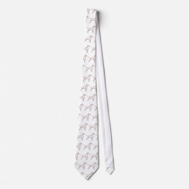 Corbata Tie: Dalmatian con manchas de hígado (Anverso)