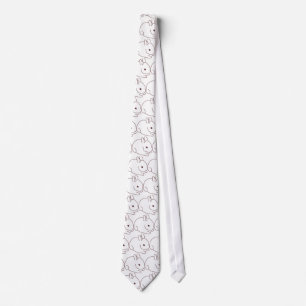 Corbata Tie de conejo blanco