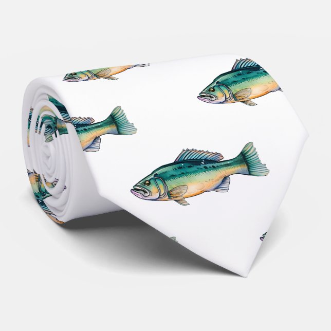 Corbata Tie de cuello - Serie acuarela: trasero (Enrollado)