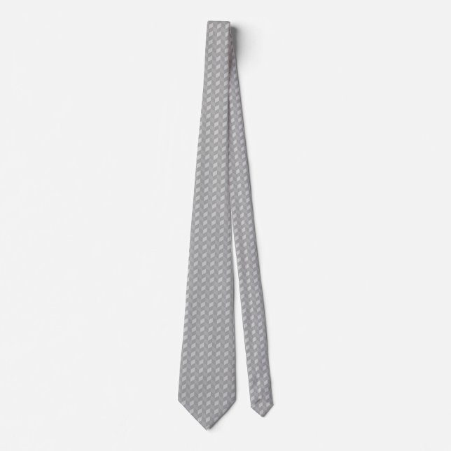 CORBATA TIE DE IMPRESIÓN GRIS (Anverso)