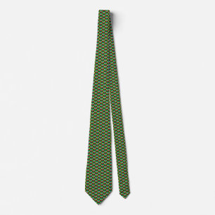 Corbata Tie de los corazones de la bandera de Etiopía