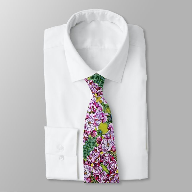 Corbata Tie de los hombres - SG Lilacs (Atado)