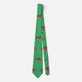 Corbata Tie de los Navidades de las campanas plateadas