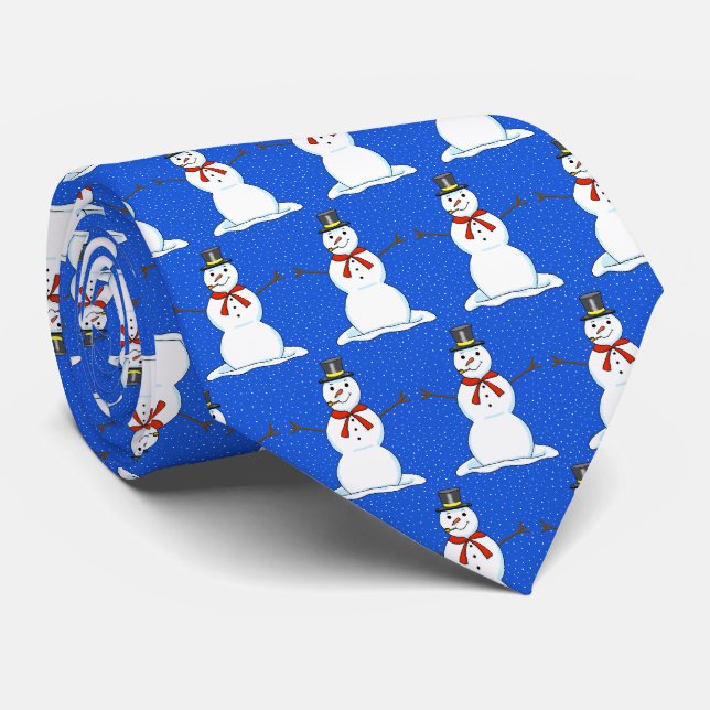 Corbata Tie de Navidades Snowman (Enrollado)