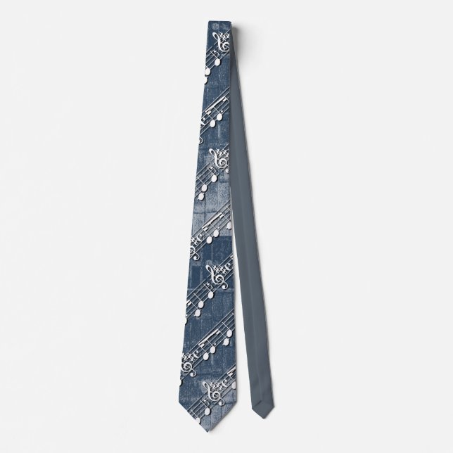 Corbata Tie de notas de música (Anverso)