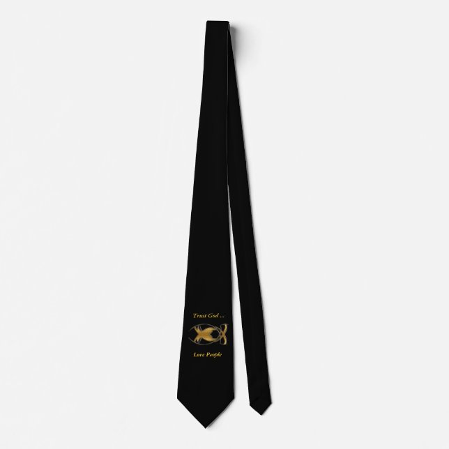 Corbata Tie de pescado cristiano (Anverso)