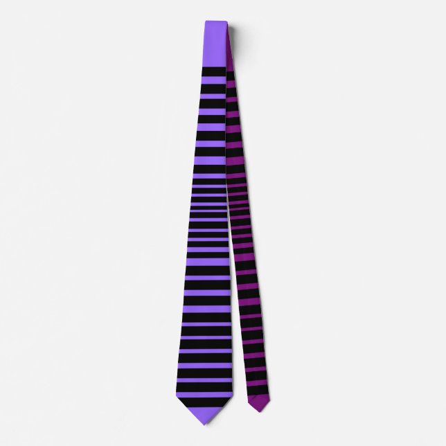 Corbata Tie de raya salvaje (cebra púrpura) (Anverso)