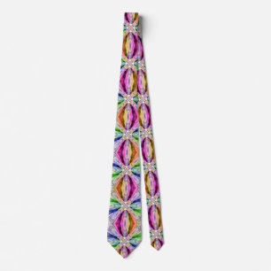 Corbata Tie de rayas arcoiris