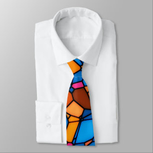 Corbata Tie de vidrio manchado