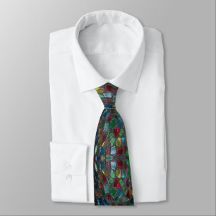 Corbata Tie de vidrio manchado