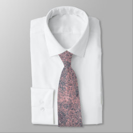 Corbata Tie Dye Gris Rosa Abstracta Webby