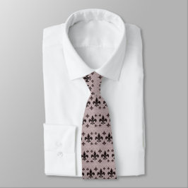 Corbata Tie Fleur-De-Lis Heather