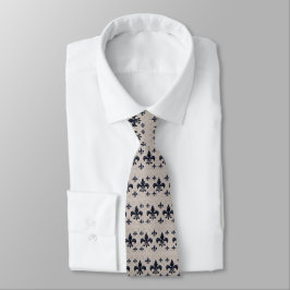 Corbata Tie Fleur-De-Lis Medianoche