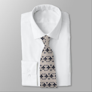 Corbata Tie Fleur-De-Lis Medianoche