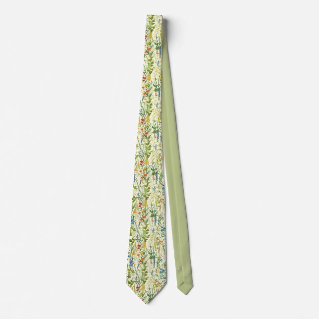 Corbata Tie Groom, Boda de Flores Silvestres masculinas (Anverso)