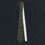 Corbata Tie: Hanukkah Menorah - Chanukah Menorah<br><div class="desc">Hanukkah Menorah - Tarjeta de Menorah Chanukah que muestra todas las velas ardiendo alegremente en esta época especial del año,  el Festival de las Luces Judío.</div>