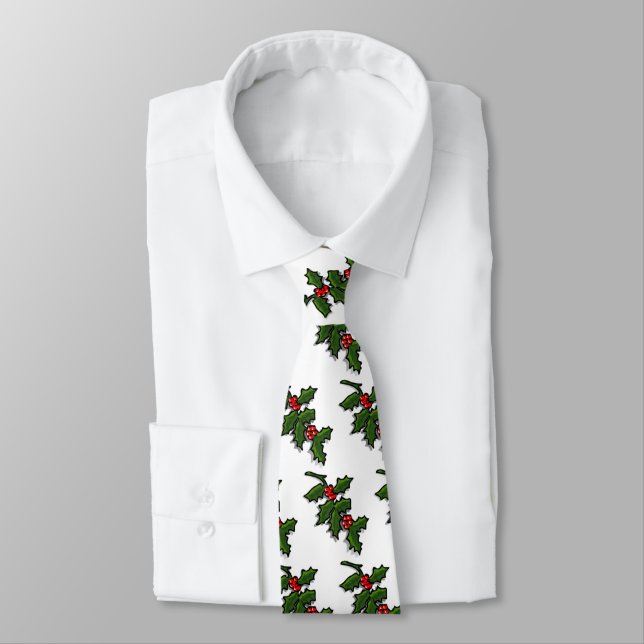 Corbata Tie - Hojas y Berries (Atado)