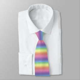 Corbata Tie (lado dbl) - Rayas arco iris