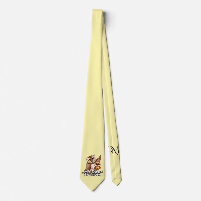 Corbata Tie: Mi papá mi viejo (amarillo) (Anverso)