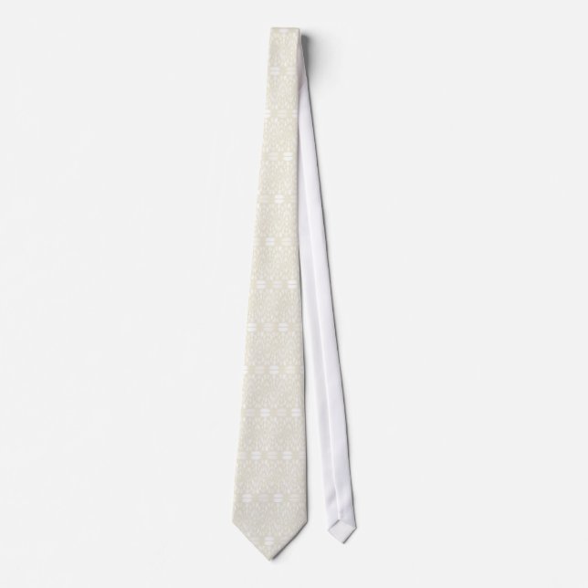 Corbata Tie Mosaic - Beige (Anverso)