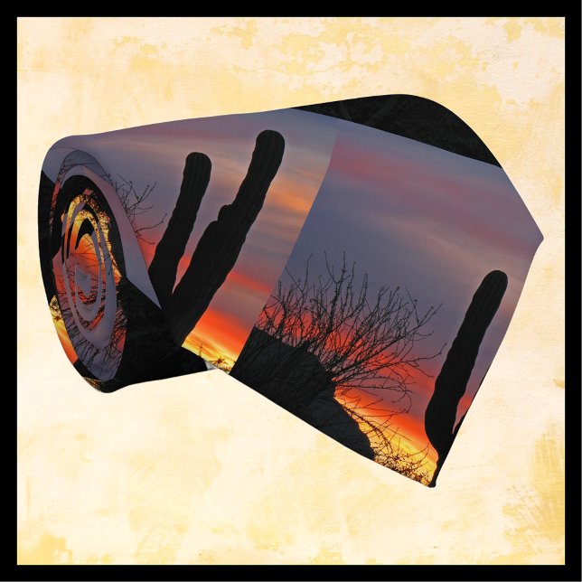 Corbata Tie, Saguaro Cactus, Suroeste, Patrón Repite (Subido por el creador)