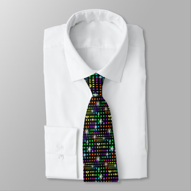 Corbata TIE temática Black Bright Disco (Atado)