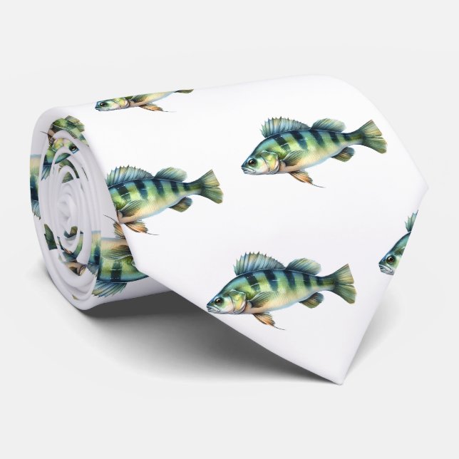 Corbata Tie - Watercolor Series: Perch (Enrollado)